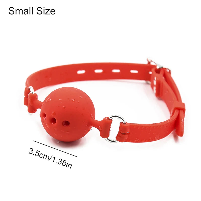 BDSM Bondage Adjustable Handcuffs Ankle with Stainless Steel Open Legs Pu Leather Set Silicone Mouth Gags for Couple Sex Games