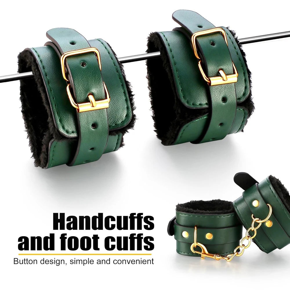 BDSM Adjustable Straps Bed Restraints Sex Bondage Kit For Couple Handcuffs Ankle Cuffs With Bondage Set SM Adult Games Sex Toys