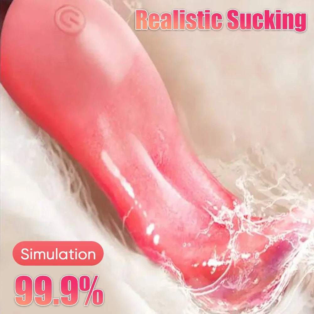 Sex Toys Vibrator Tongue Licking Nipple Clitoris Stimulator Vibration Women Couple Sexy Adult Female Vibrator Toys