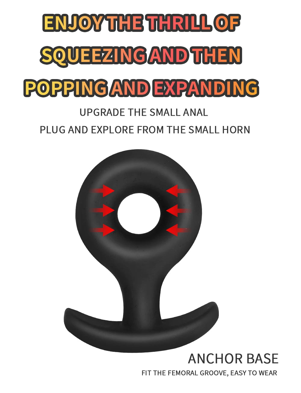 Hollow Wearable Soft Small Silicone Anal Plug Dildo Butt Plug Sex Toys for Adult Beginner Anus Trainer Anal Toy for Men Sex Shop