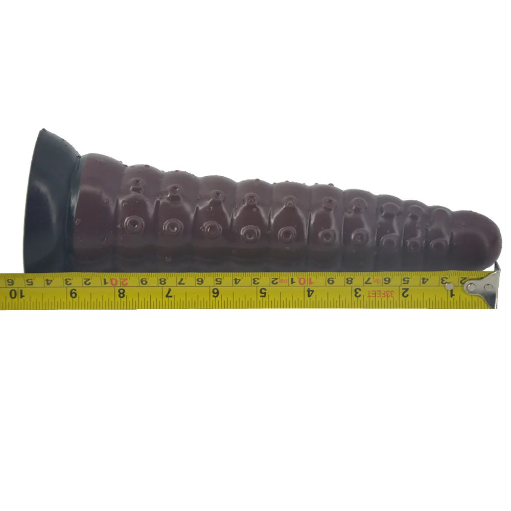 Silicone Simulation Dildo Female Masturbator Clitoris Massager Sex Toy Simulation Caterpillar Dildo