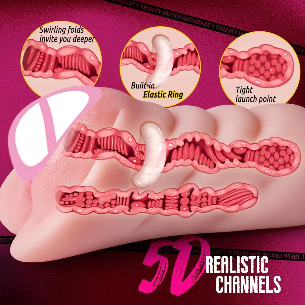 Realistic Male 3D Masturbation Pussy Sex Vagina Real Men Pussy Sextoy for men masturbstor adult Blowjob Sex Products Stimulate