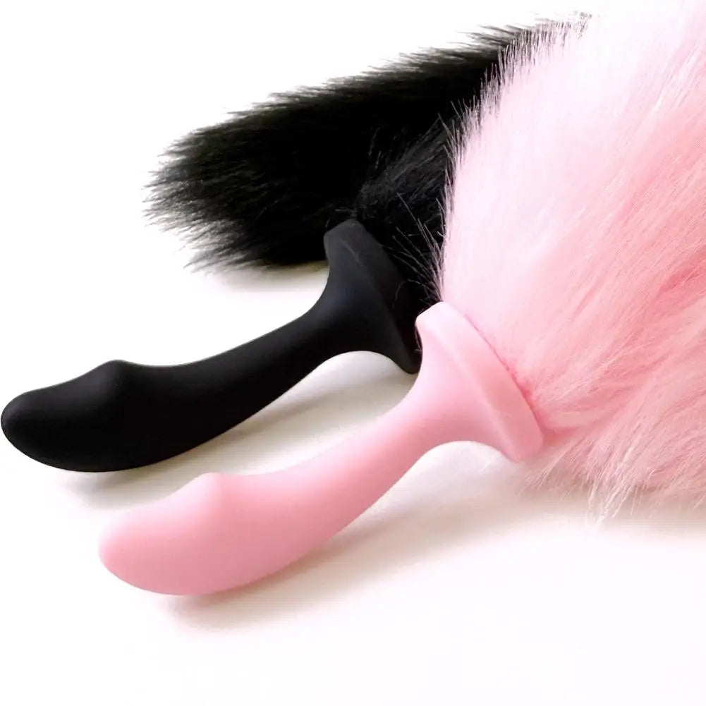 Sexy Fox Anal Plug Tail Silicone Anal Toys For Women Men Butt Plug Dildos Small Tail Anal Plug Cosplay Sex Toys Women Vibrator
