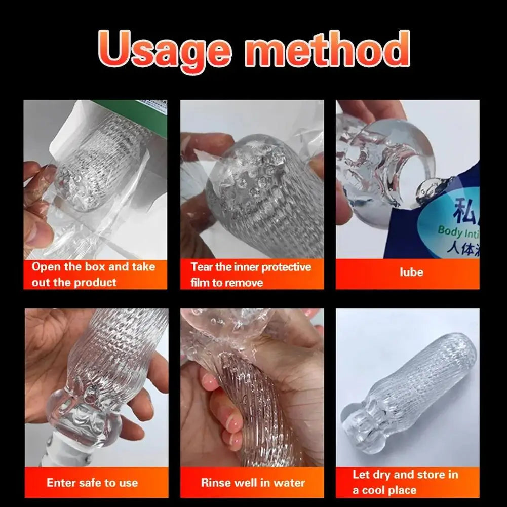 Masturbation Cup Sex Toys for Men Soft Male Exercise Penis Massage Sexy Pocket Pussy Blowjob Toy Vagina Adult Goods