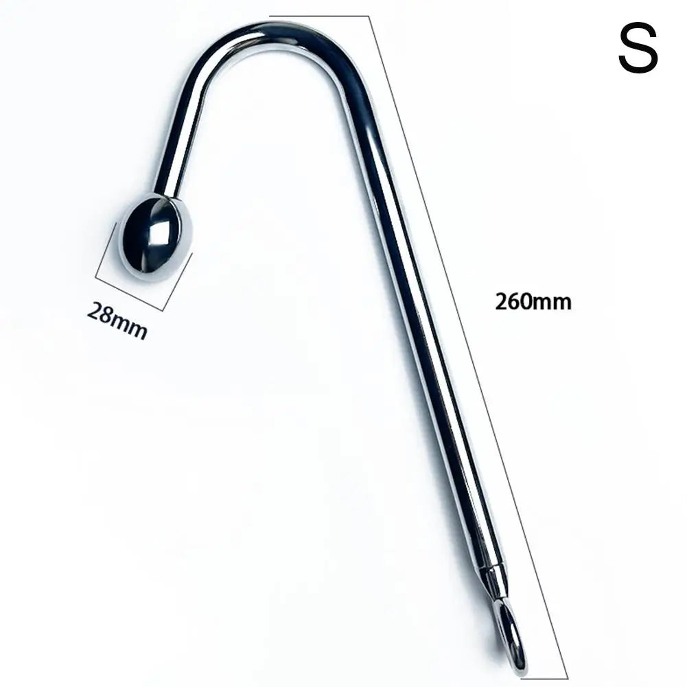 Stainless Steel Anal Hook Anus balls Metal Anal Dilator Butt Plug Big Anal Beads prostate massager insert Anal sex toy for Adult