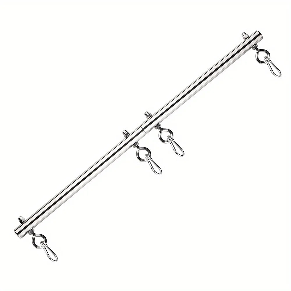 BDSM Bondage Set Stainless Steel Extend Spreader Pole Sex Handcuffs Ankle Cuffs Restraints Adult Sex Toys for Couple Adult Game
