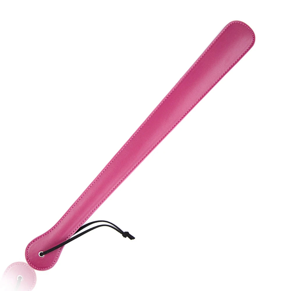 48CM PU Leather Paddle ,Riding Crop Flogger Horsewhips Bat Spikes Leather Spanking Paddle Slapper Whip for Horse Training