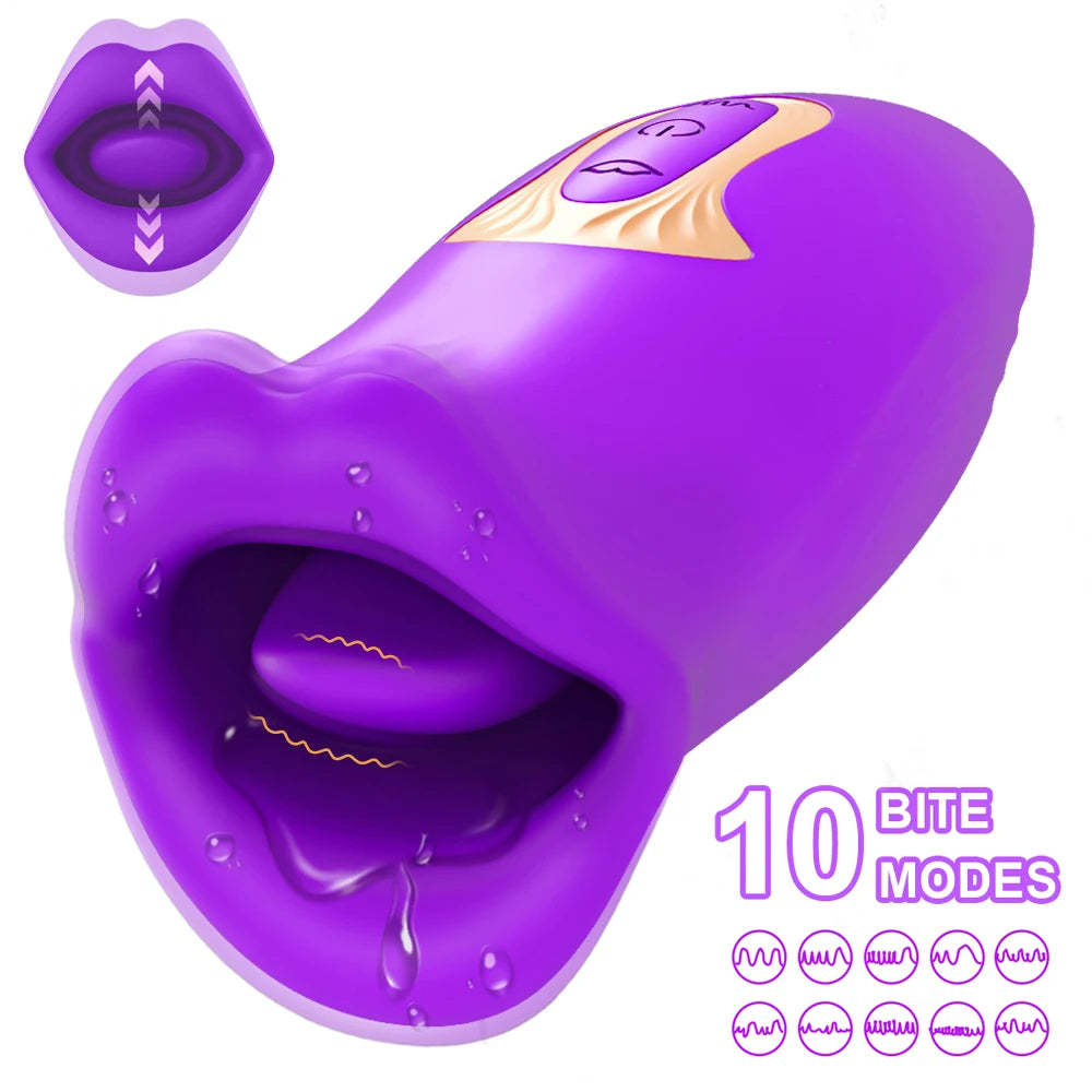 Sex Toys Tongue Licking Nipple Clitoris Stimulator Massager Vibrator Masturbation Tools Women Vibration Sexy Adult Supplies