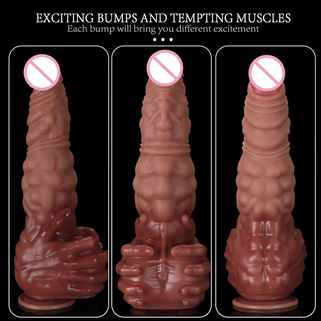 5 Size New  Realistic Giant  Dildo Silicone Animal Penis Adult Sex Toys Women Rapid Orgasm Masturbation Tool Oversized Soft Dick