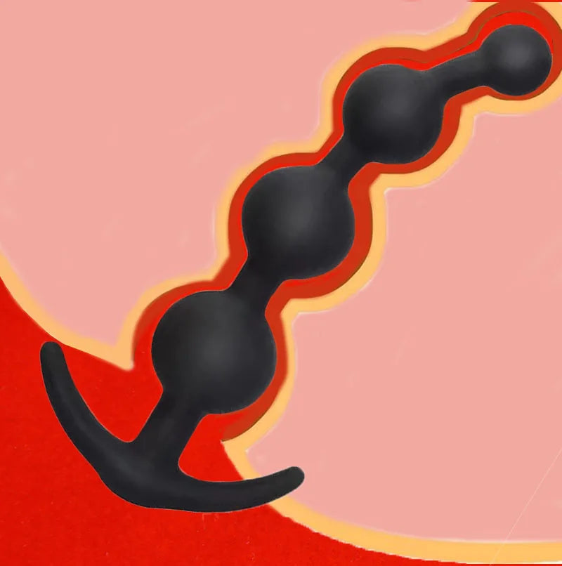 Silicone Beads Butt Plug Anal Balls,Anus Masturbator Prostate Massager,Ass Sex Toys,Analplug Buttplug Butplug,Analsex