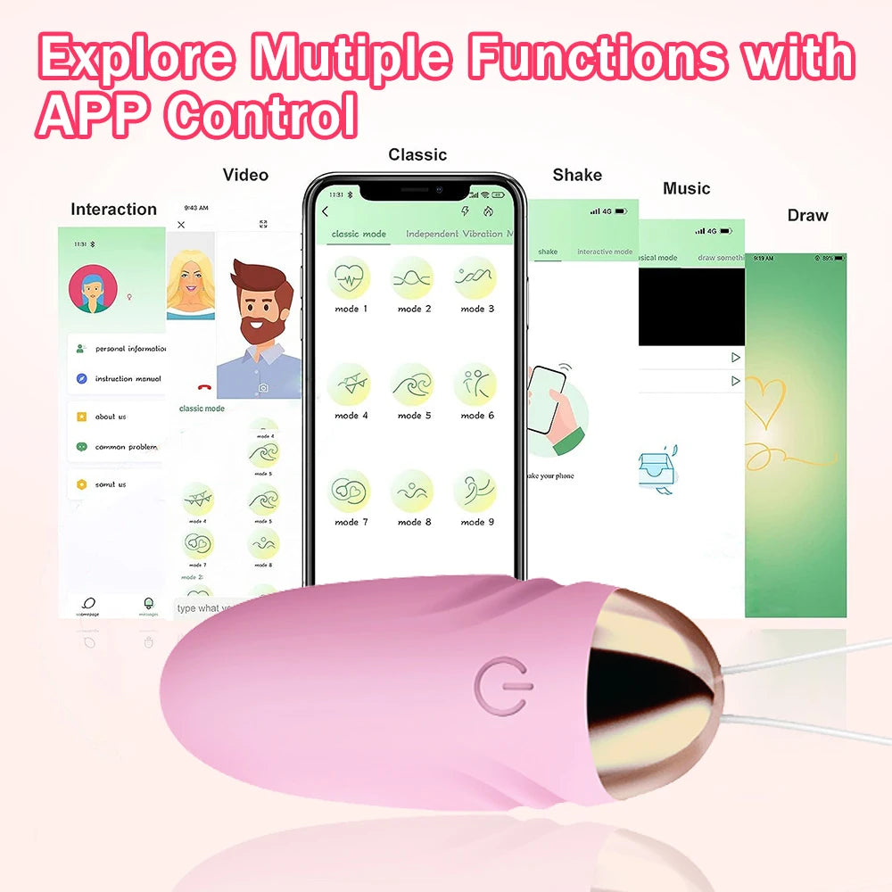 Bullet Vibrator Sex Toys for Woman Wireless Remote Control Vibrating Eggs Dildo Clitoris Stimulator G- Spot Vibrators for Women