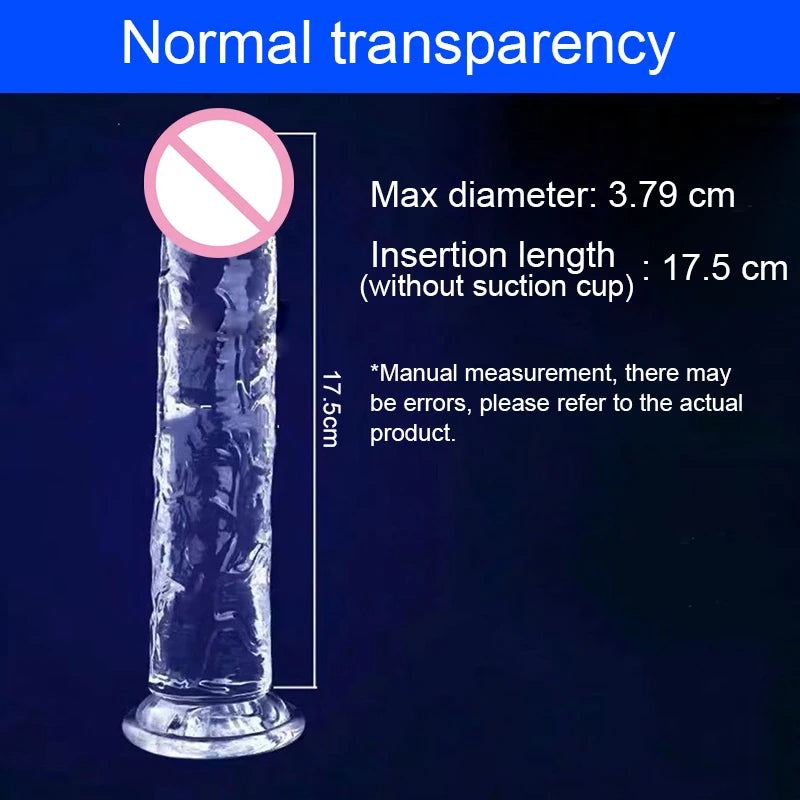 Realistic Dildo Jelly Penis Suction Cup Dildo 7 Size Female Masturbator Clitoral Stimulator Big Dick Lesbian Sex Toys For Women