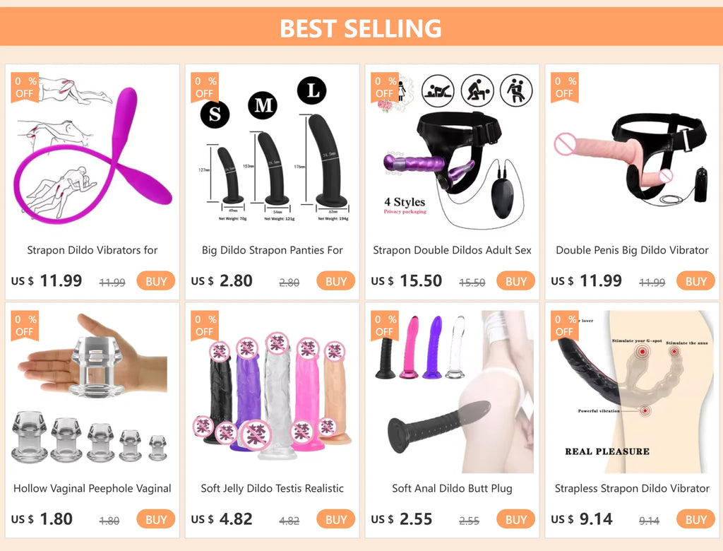 Strap On Dildos for Lesbian Adjustable Belt Double Dildo Realistic Penis Wearable Penis Adult Sex Toys Strapon Product for Woman