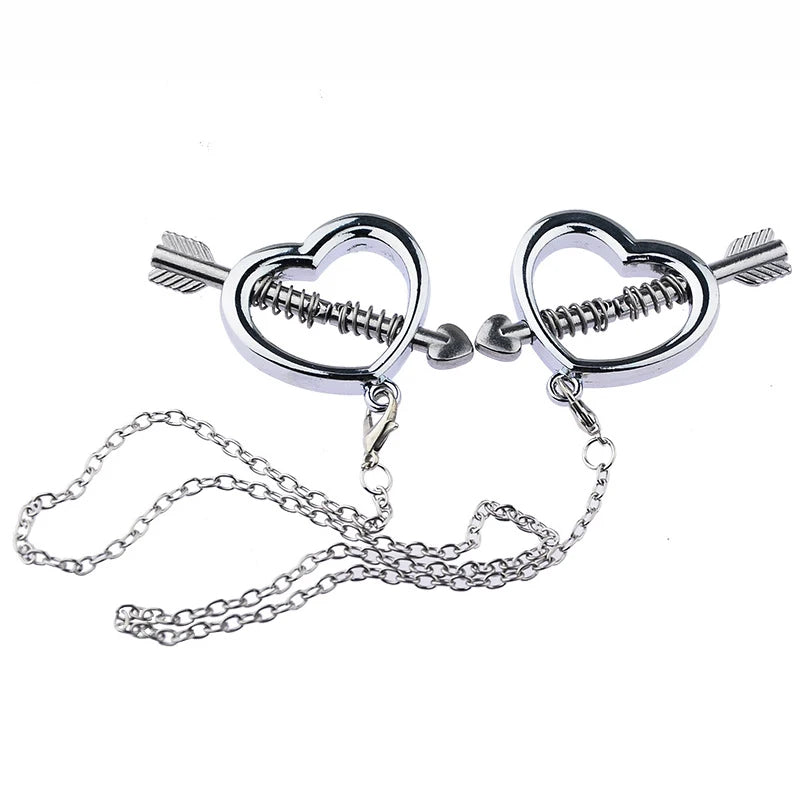 Stainless Steel Adjustable Nipple Clips Erotic Goods Nipple Stimulation Breast Bondage Restraint Fetish Bdsm Sex Toy for Woman