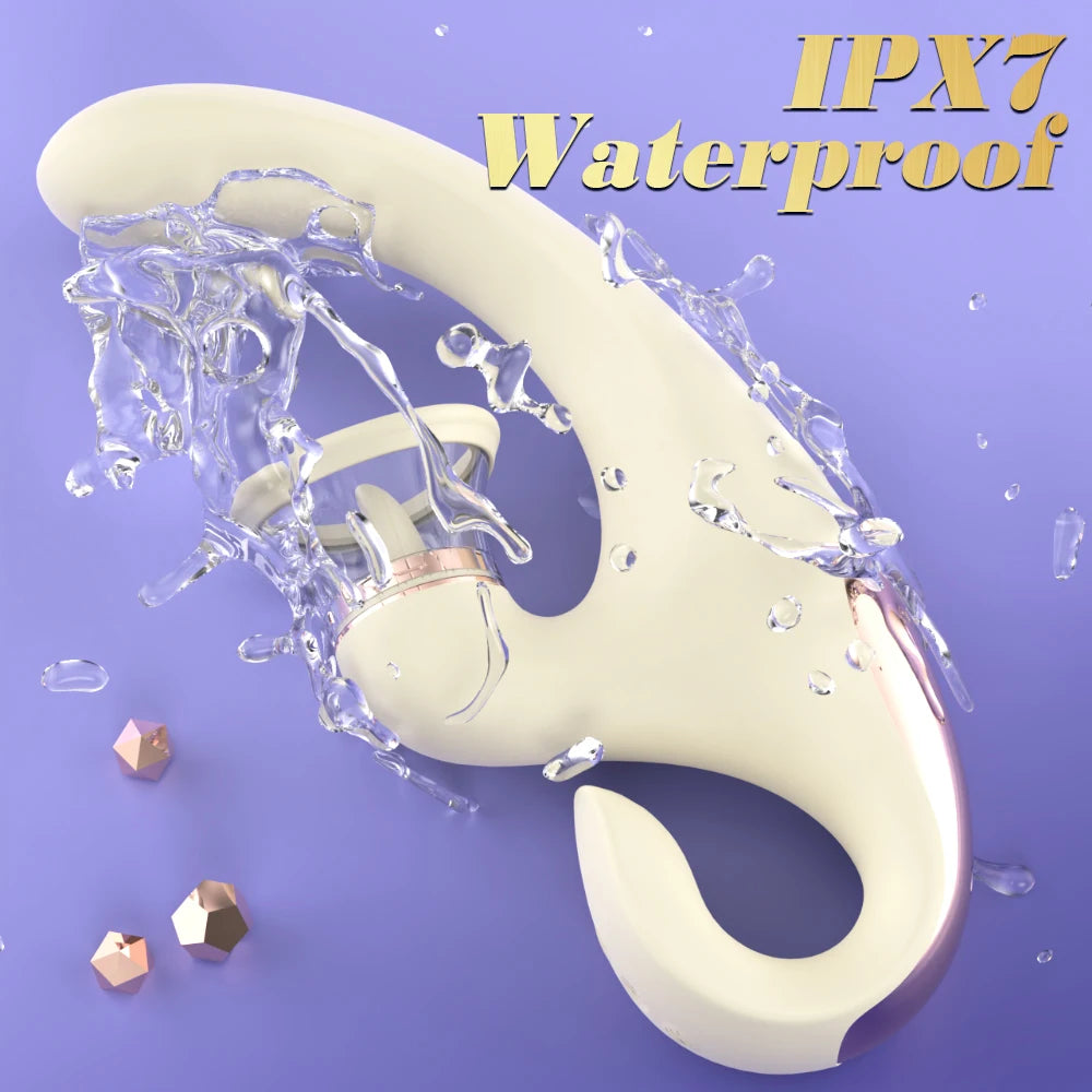 G Spot Vibrator Adult Sex Toys for Women, Tongue  Sex Toy Dildo Vibrators Clitoral Stimulator with 7 Licking Sucking 7 Vib