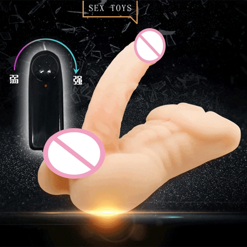 Soft Skin Realistic Penis Sexy Female Vibrating Masturbator Dildo Male Torso Sexsual Love Doll Sex Toys for Women Men 18 Adult