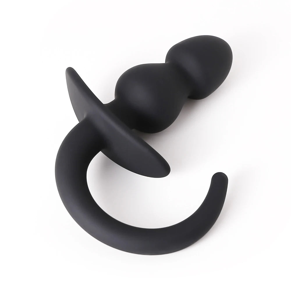 Silicone Erotic Dog Tail Anal Plug Sex Toys For Female Male Gay Puppy Tails Anal Beads Stimulator Cosplay Slave Butt Plug Fetish
