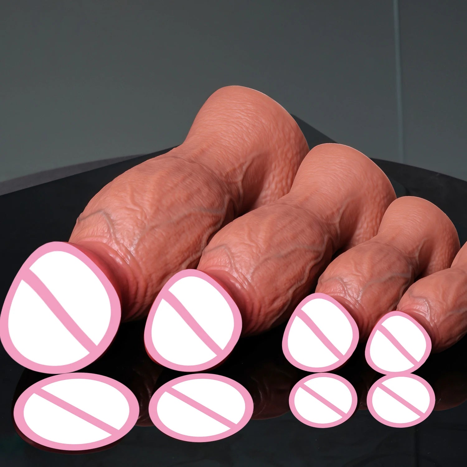 Realistic Skin Super Soft Thick Silicone Big Penis Women Vaginal Man Anal Sex Adult Toy Suction Cup Dick Big Masturbators Glans