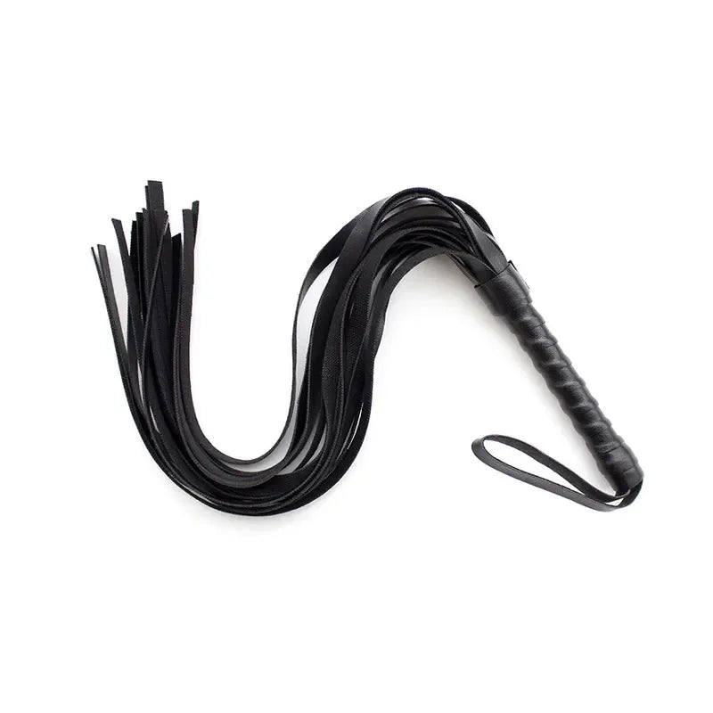 44cm PU Leathe Whip Sex Spanking BDSM Bondage Handle Lash Gay Fetish Horse Adult Erotic Toys For Adults