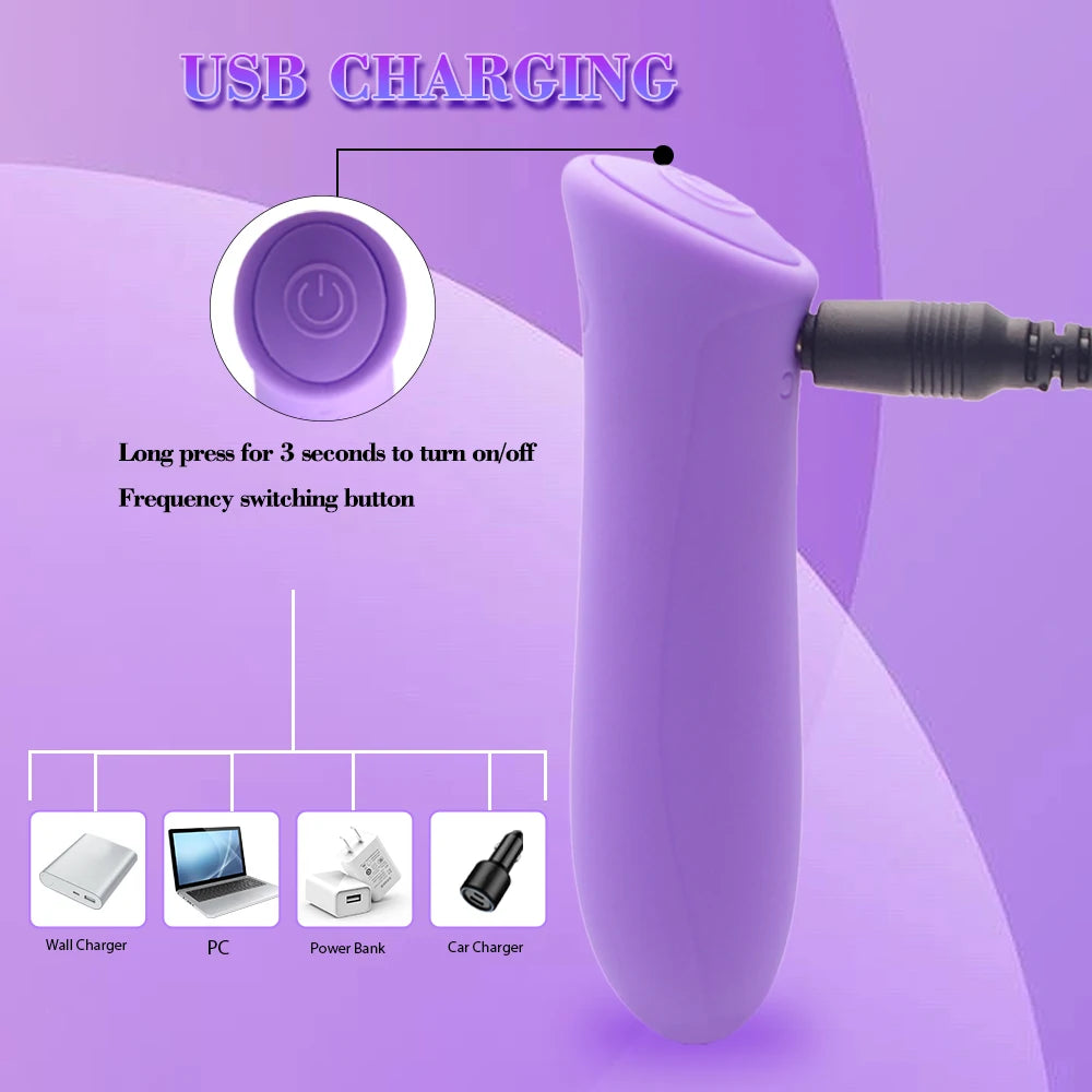 Mini Bullet Vibrator Female Clit Vagina Stimulation G Spot Masturbation Anal Vibration Massage AV Stick Dildo Sex Toys For Women
