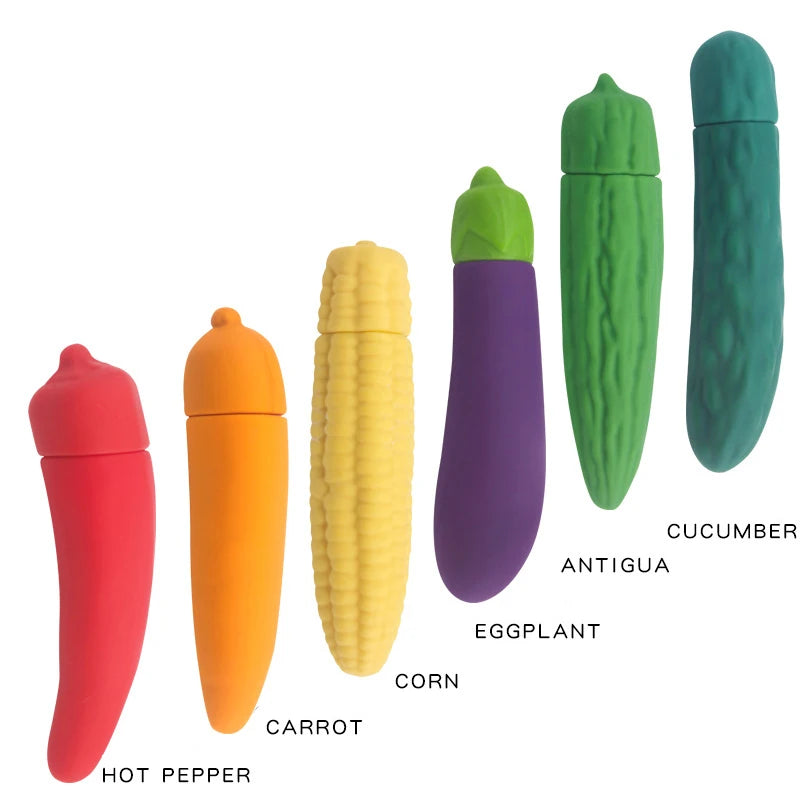 Mini Vegetables Vibrator for Female Masturbation Vagina Clitoris Stimulator Massage Sex Toy Portable G Spot Bullet Vibrating Egg