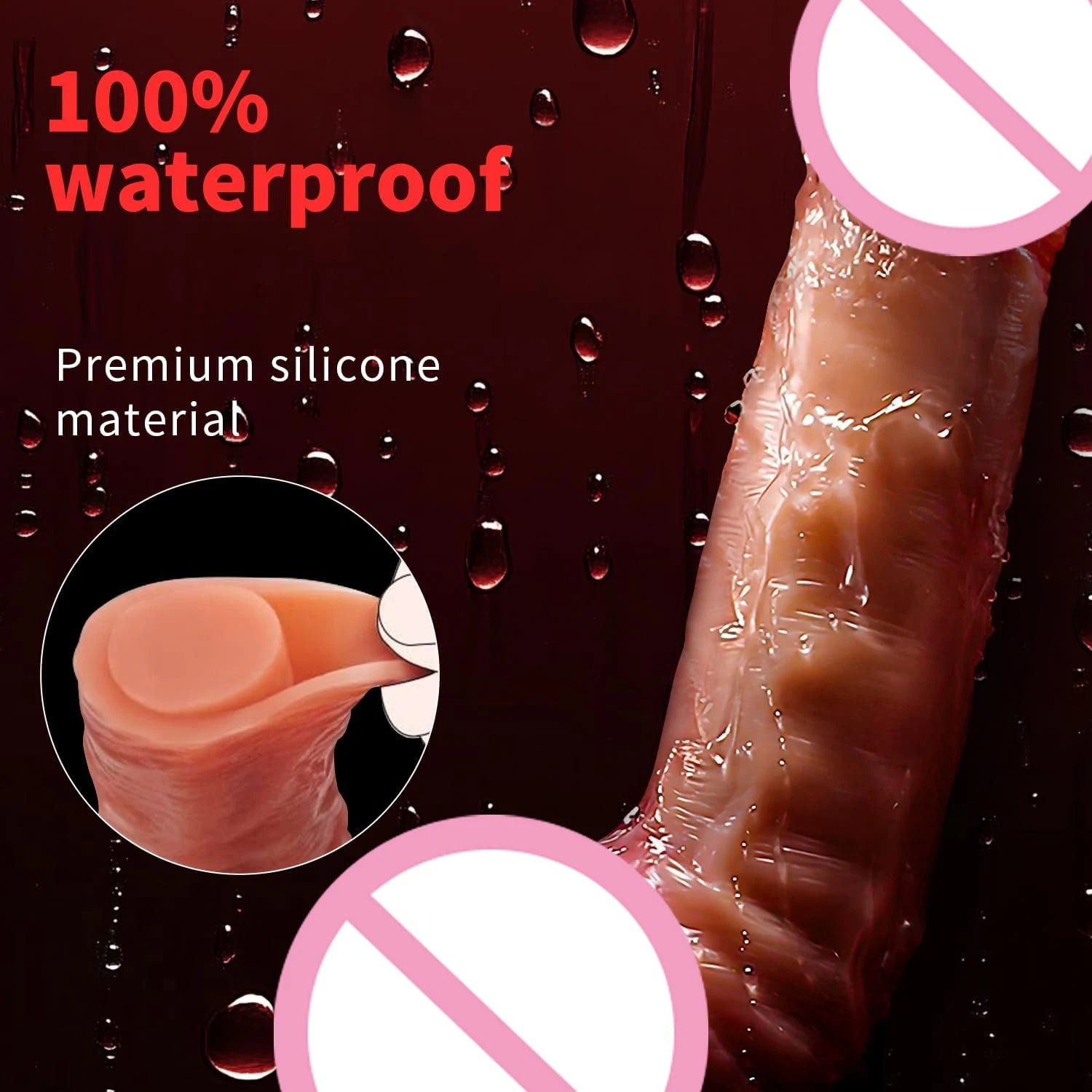 Realistic Dildos for Women Skin Sliding Foreskin Testicles Dildo Anal Vaginal Stimulation Strap on Big Penis Sex Toys for Woman