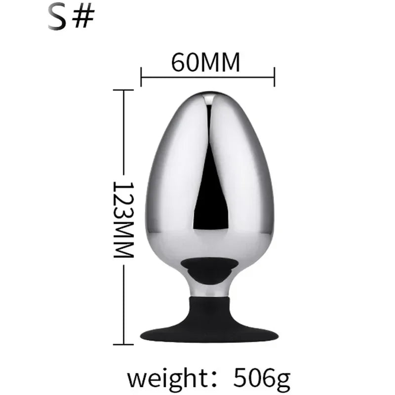 Hot Selling Anal Plug Dildo Huge Fist Strap On Sex Toys For Men/Women Masturbators Stainless Steel Toys Big Butt Plug Wearable