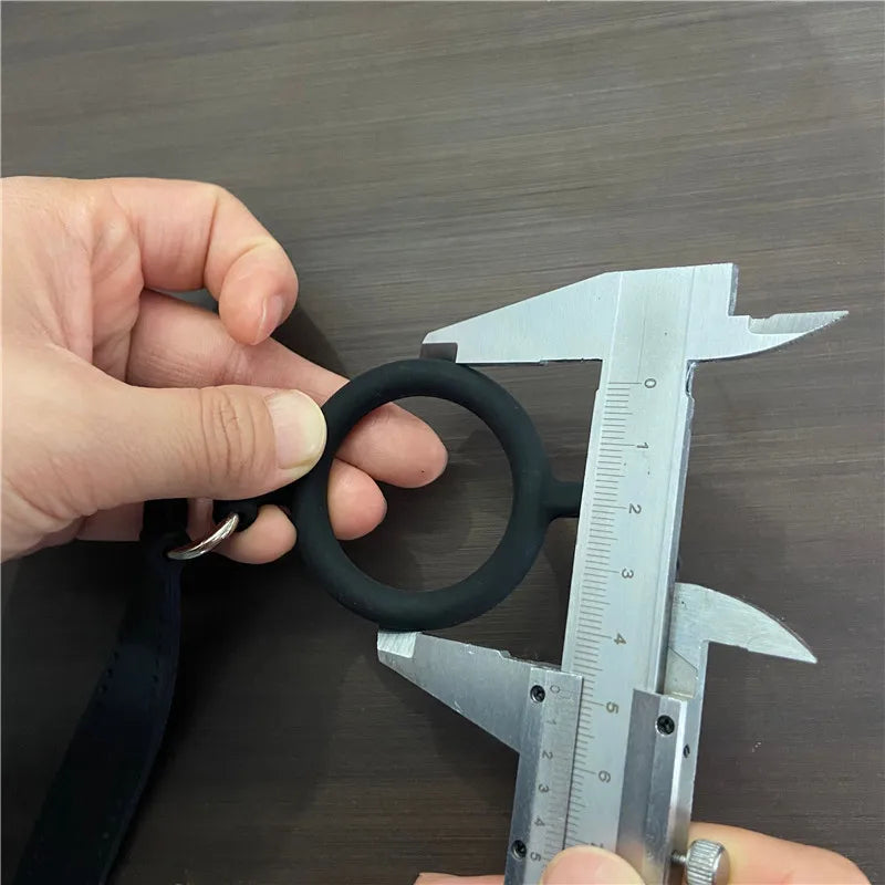 Silicone Open Mouth Oral Gag O Ring Full Silicone Head Harness Straps Couples Slave BDSM Adult Games Sex Products for Women Gay