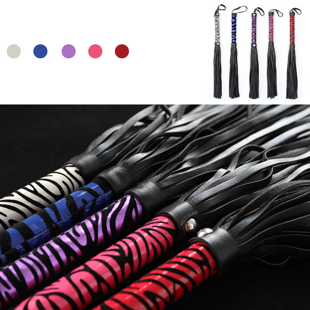 Slave Spanking Leather Cockring Flogger Braid Tails of Sex Toys Sexy Couples Flirt Games for Men Women Fetish Bdsm Bondage Whip