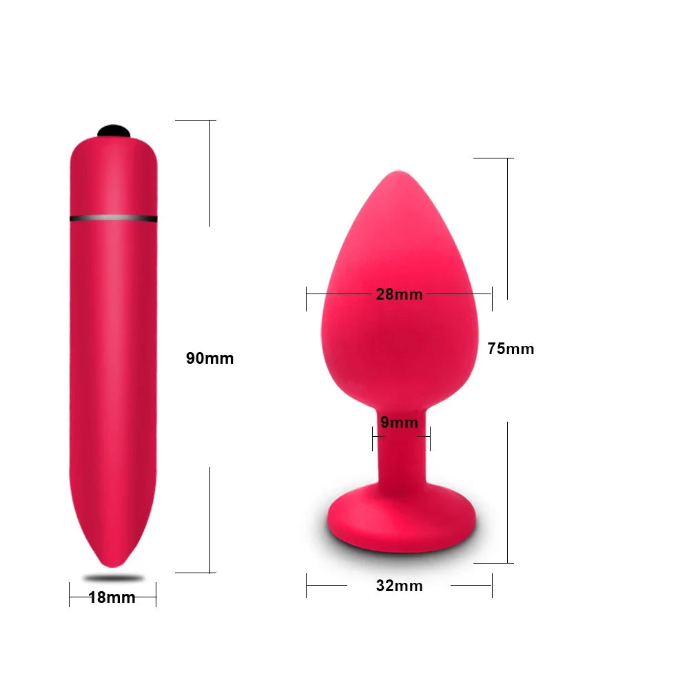 10 Speeds Mini Bullet Vibrator Massager Vagina Vibrator Erotic Masturbator Female Clitoris Stimulator Sex Toy for Women Anal Toy