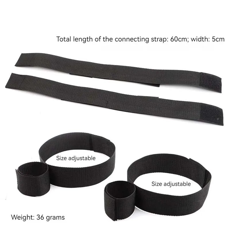 Adult BDSM Restraint - Wrist Restraint Couples Sex Toys with Hook and Loop Fastening Strap Sex Handcuff Set