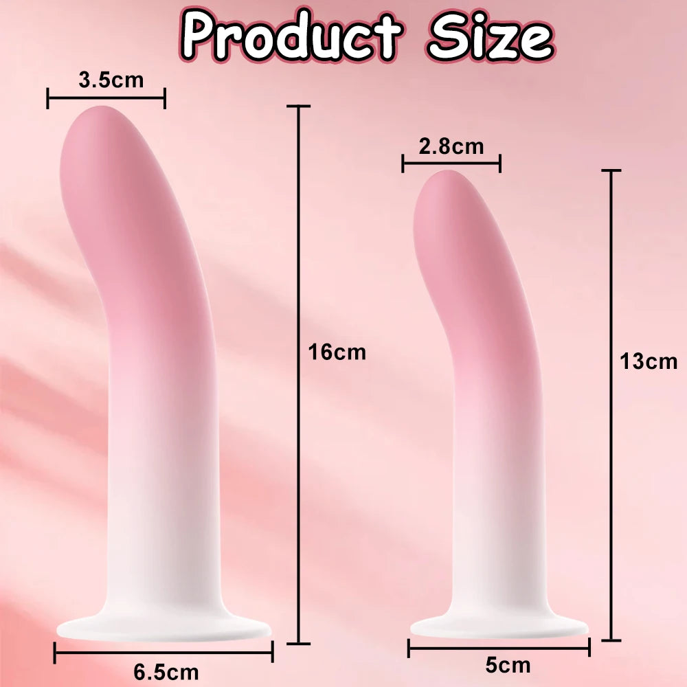 Flexible Liquid Silicone Dildo For Begginner G Spot Personal Massage Tool Suction Cup Anal plug Prosate Massager Female Sex Toy