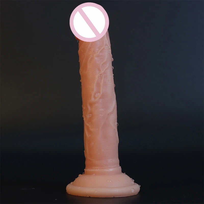 Realistic Penis Liquid Silicone Rubber Dildo  Realistic Texture Butt Plug Adult Sex Toys For Woman Men Vagina Anal Massage Tools