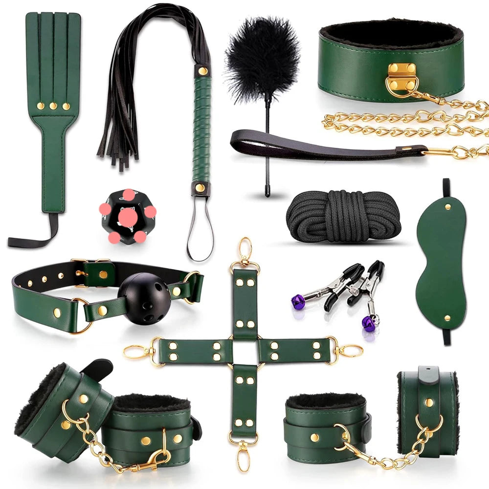 BDSM Adjustable Straps Bed Restraints Sex Bondage Kit For Couple Handcuffs Ankle Cuffs With Bondage Set SM Adult Games Sex Toys