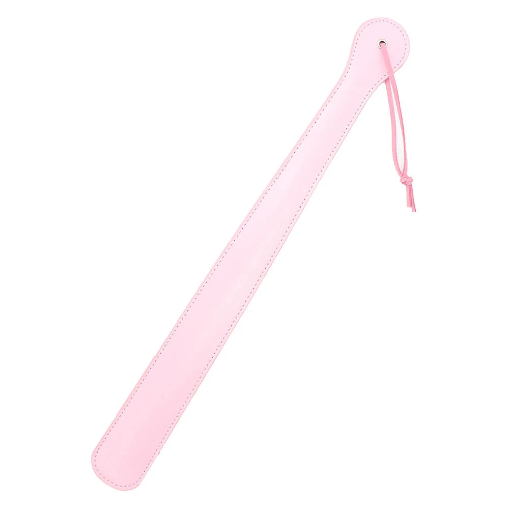 48CM PU Leather Paddle ,Riding Crop Flogger Horsewhips Bat Spikes Leather Spanking Paddle Slapper Whip for Horse Training