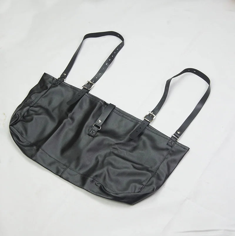 BDSM Strait Jacket / Armbinder,Leather Deluxe Arm Binder Restraint,Behind Back Bondage Gloves,Sex Toys For Couples