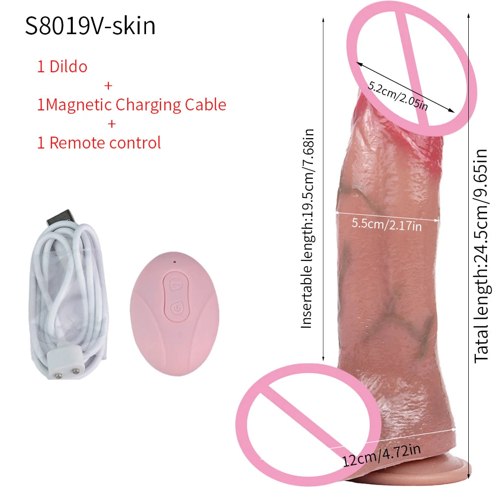 SXXY Lifelike Telescopic Realistic Dildo Suction Cup Silicone Sex Toys For Women Lesbian Gay Vaginal Stimulate Vibration Toy