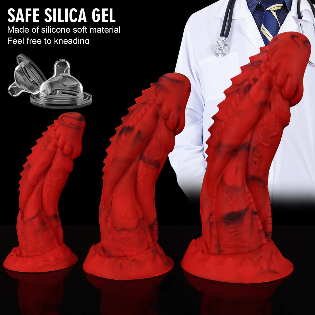 Super Huge Monster Dildo Realistic Soft for Women Couples Dragon Penis Dick Suction Cup Large Anal Dildos Lesbian Sex Toys Gay