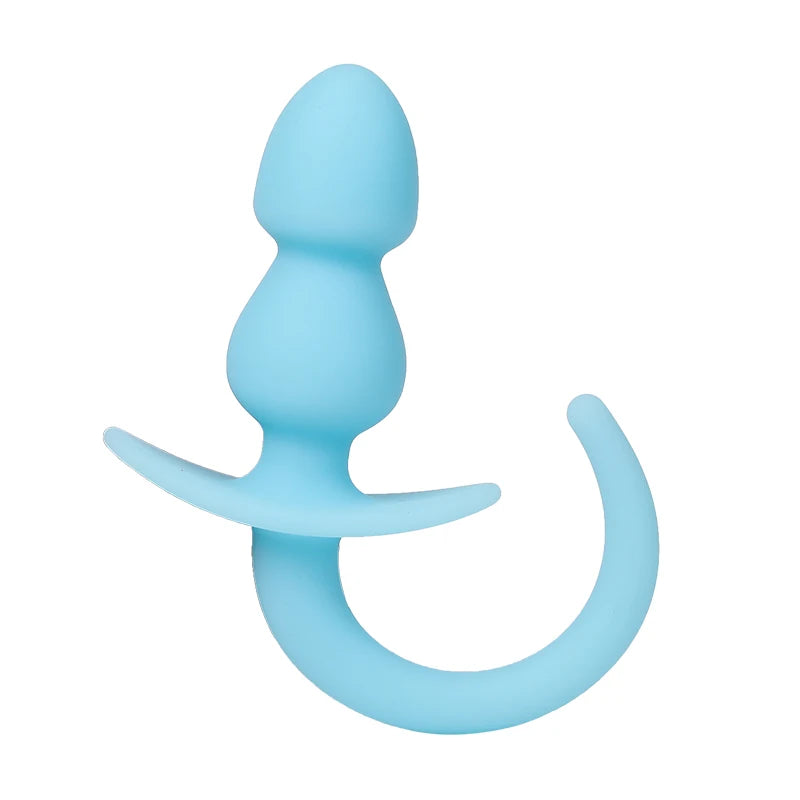 Dog Tail Anal Plug Silicone Butt Plug Puppy Play Anal Accessories Sex Toy for Adult18+ Woman Men Role Play Pup Tail Sex Shop Toy