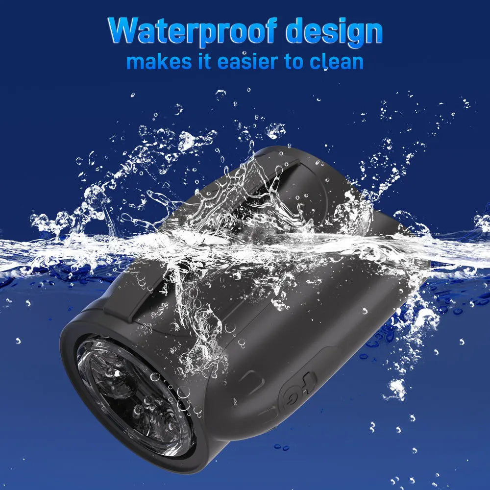 Handheld Automatic Male Masturbator,with Anti-slip Belt,Double Headed Penetration Penis Stroker Massager,Adult Sex Toys for Men