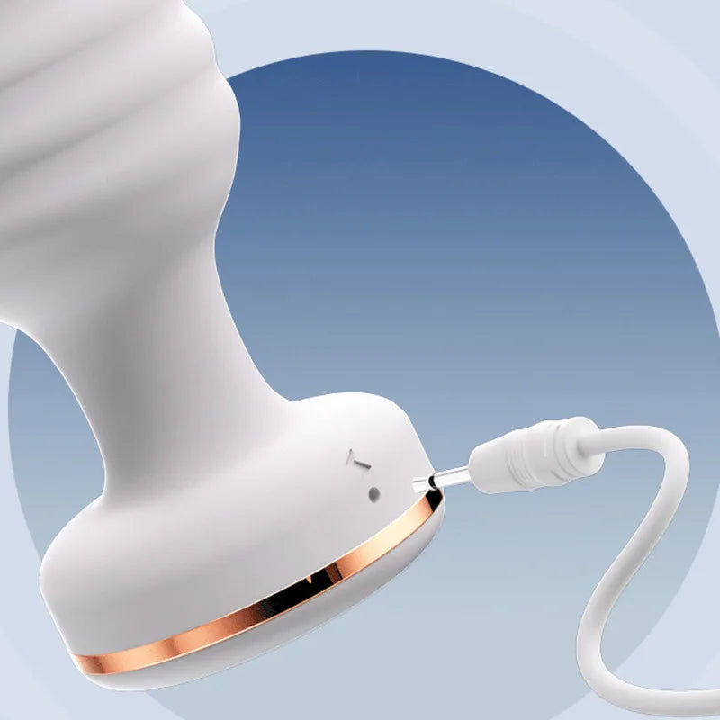 Fox Tail Anal Vibrator Butt Plug Replaceable Silicone Plugs Sex Adult Toys Flirting Tool For Couples SM Role Play Remote Control