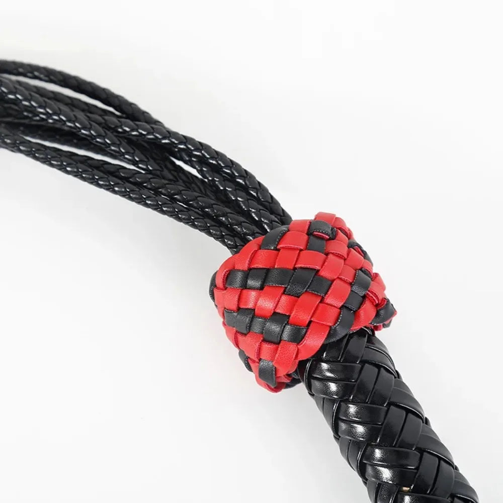 Handmade Woven Rose Flower Leather Whip Leather Whip Loose Whip SM Toys Training Adult Toys sex machine sex machine sexshop