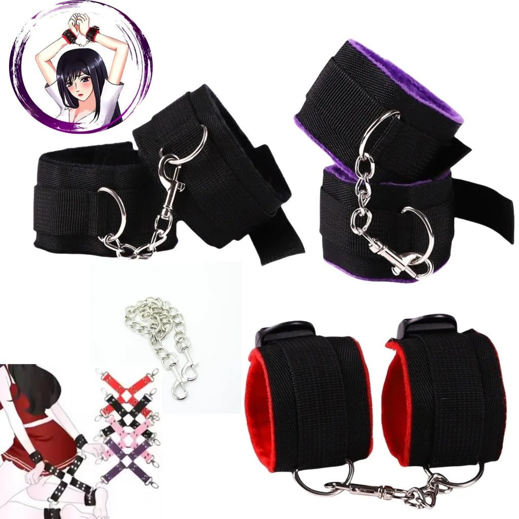 SM Handcuffs Sex Ankle Cuff BDSM Bondage for Sex to Men Women Couples Bdsm Slave Role Play Restraints Flirt Erotic Accessory