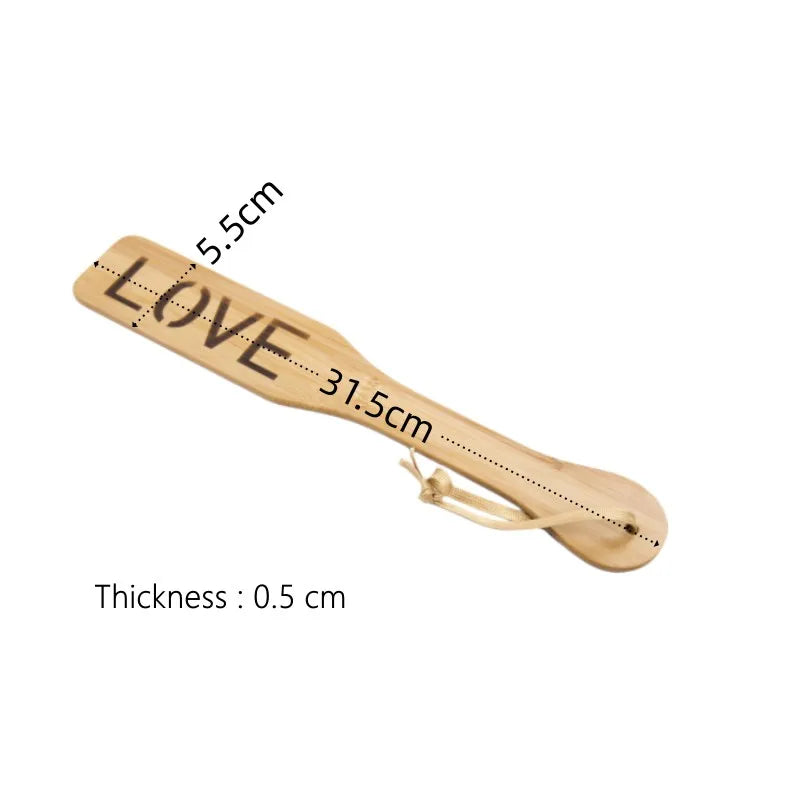 BDSM Spanking Toys with Smooth Surface Light Play Bamboo Wood Paddle Whip for Fetish Flogger Slave Fantasy Adult Erotic Sex Shop