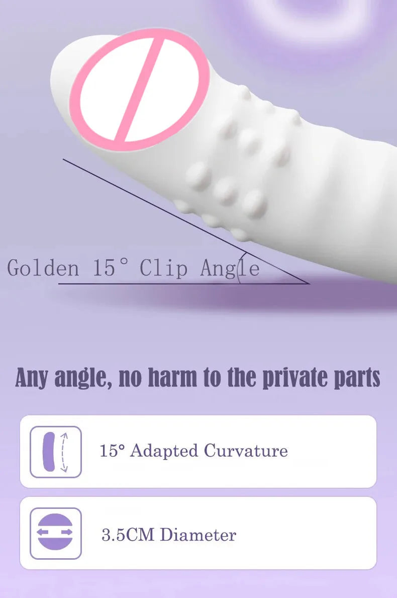 Female sex toy vibrator inserted into anal dildo licking female sex toy automatic rotating masturbation stick adult product