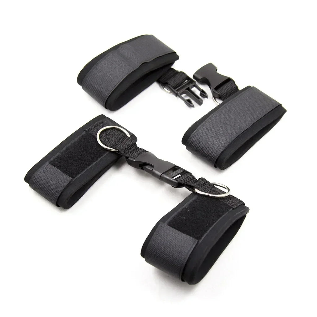 Handcuffs Bdsm Bondage Set BDSM Bondage Restraint Strap System Adults Wrists Ankle Cuffs Sex Toys For Women games