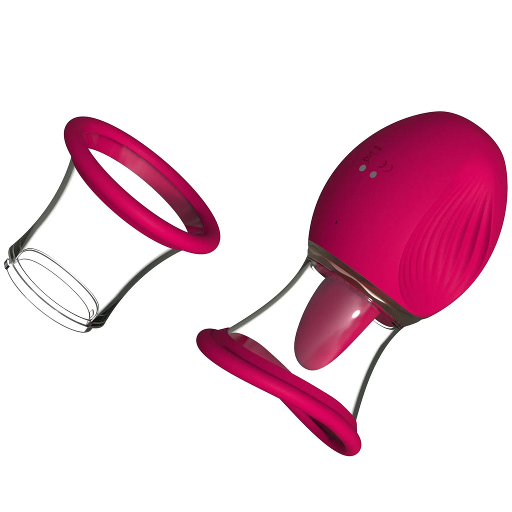 Realistic Tongue Licking Adult Sucking Vibrator Sex Toy 3 in 1 Nipple Clitoral G Spot Stimulator For Women Couples