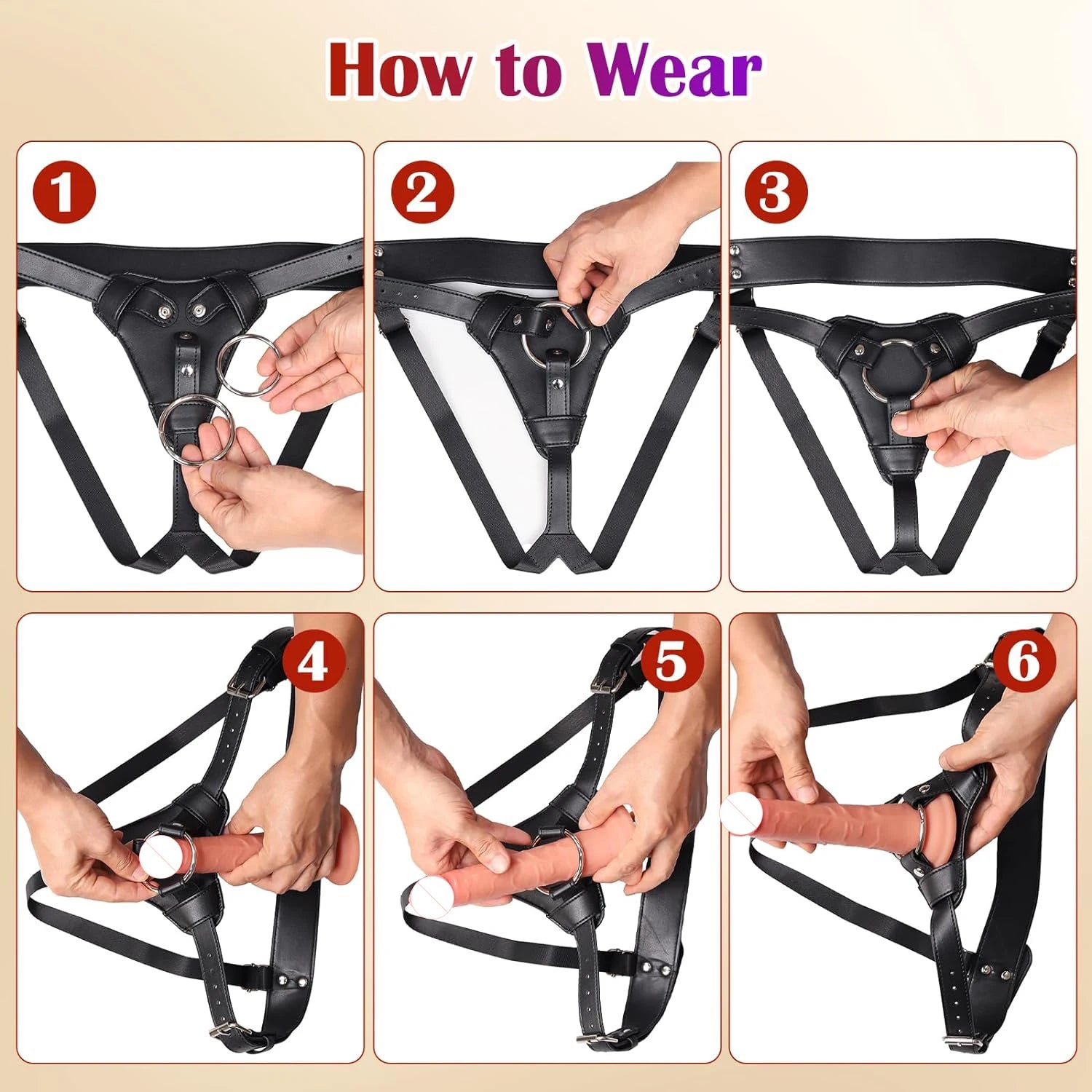 Strap On Dildo Harness Adult Sex Toys for Women Men Pegging Dildo Adjustable Waist and Thigh Soft Nylon Vegan Leather Belt toys