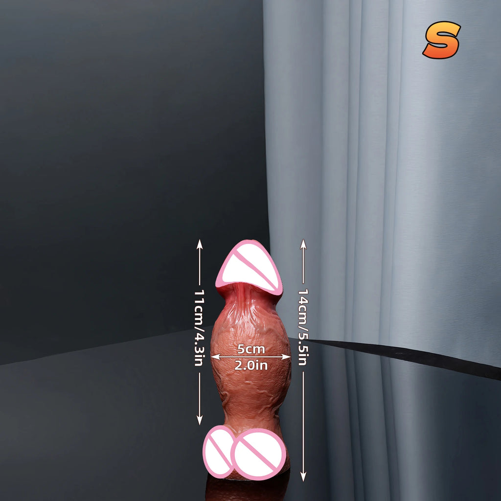 Super Long Realistic Skin Huge Soft Thick Silicone Penis Adult Woman Vaginal Anal Stimulatio Sex Toys Suction Cup Masturbators