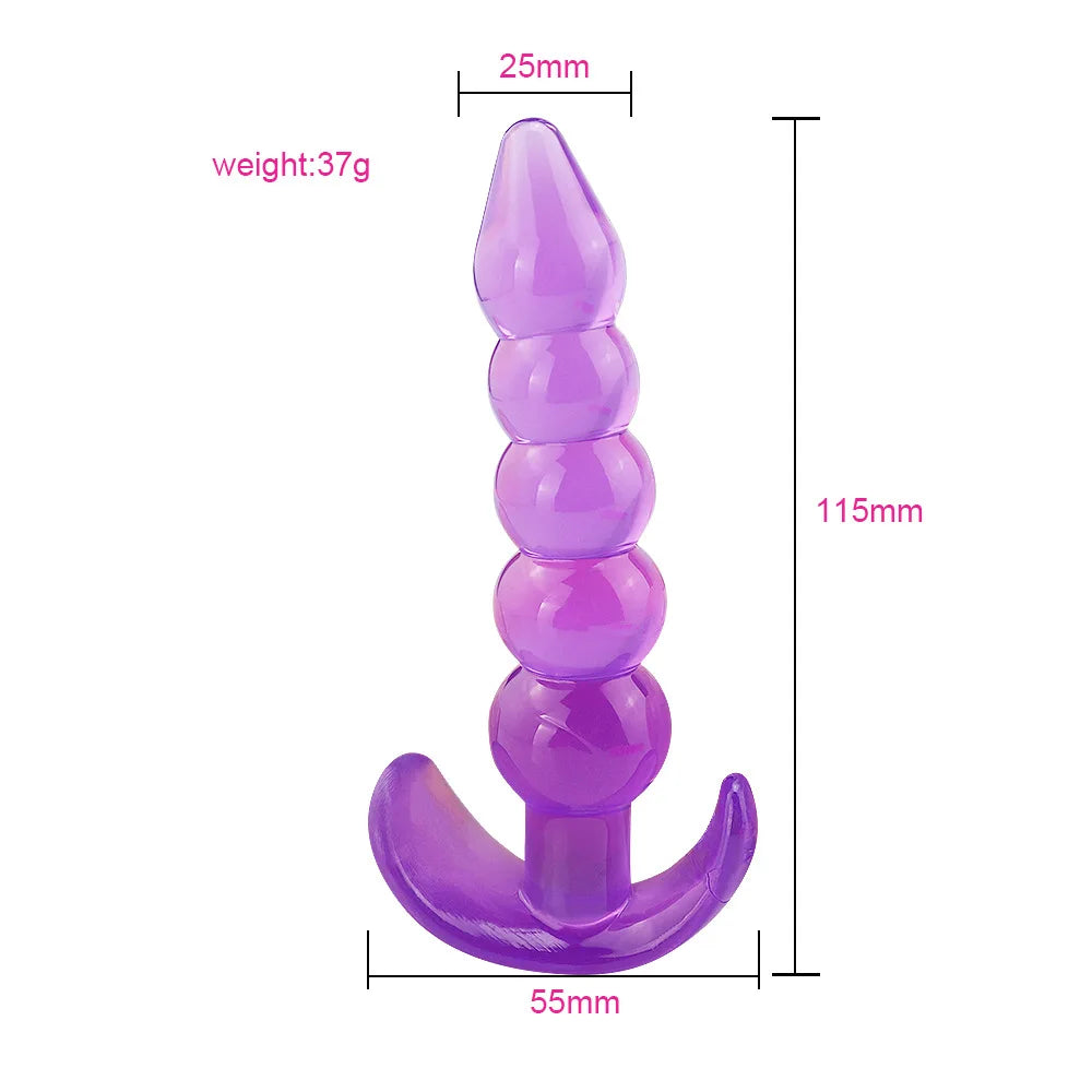 High Quality Soft Silicone Butt Plug Dildo Masturbation Anal Plug Gay Anal Dilator for Women Man Flirting Anal Massage Sex Toy